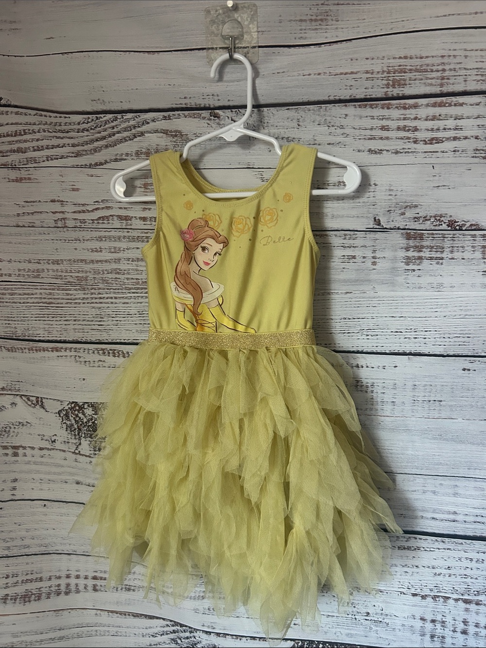 Disney Belle Yellow Tulle dress size 2t